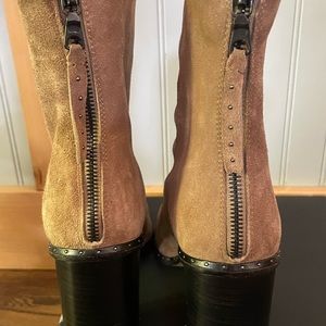 Rag & Bone Blyth Suede Booties with Stud Embellishments- New